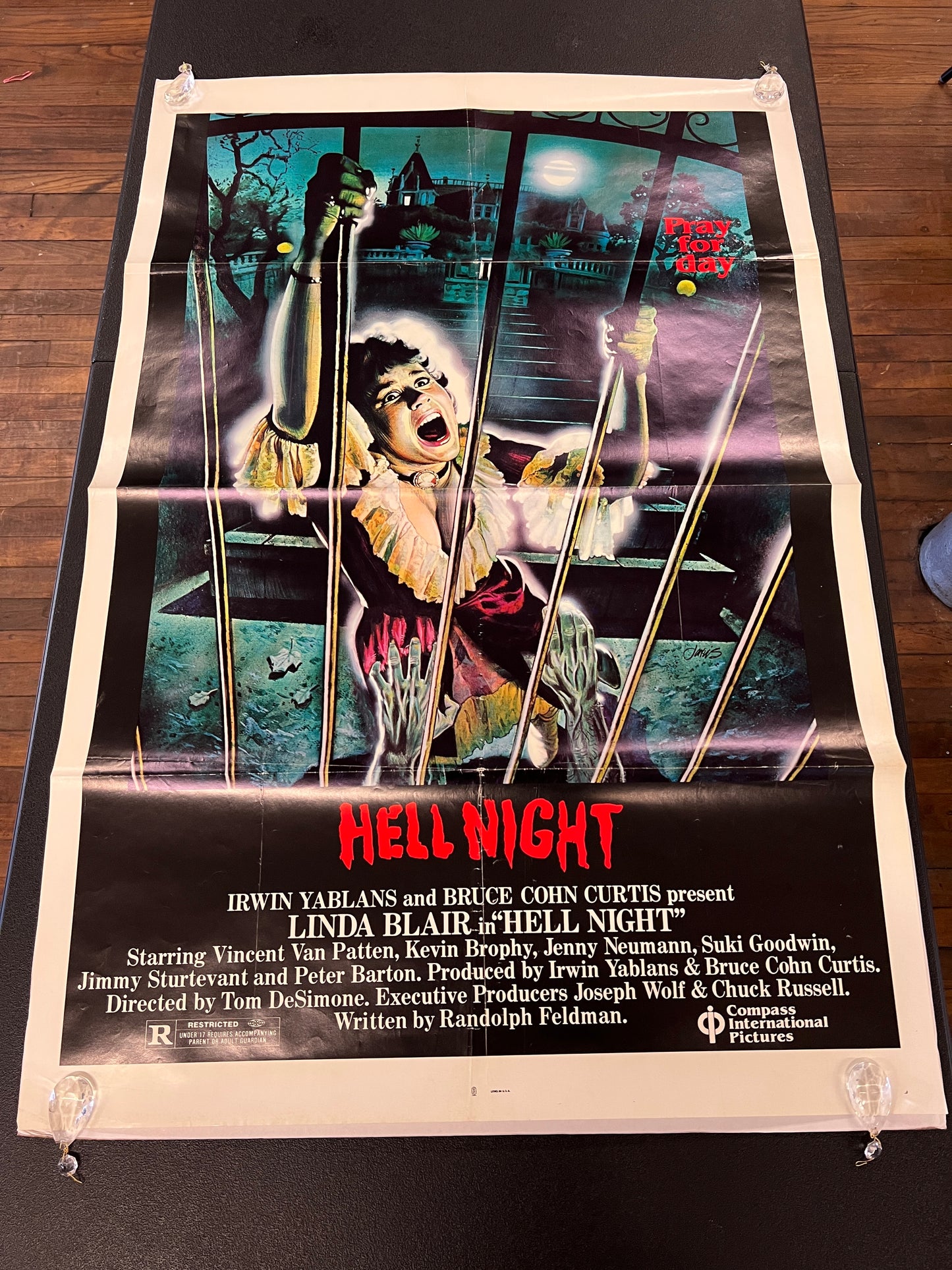 Hell Night Vintage Original Theater Poster