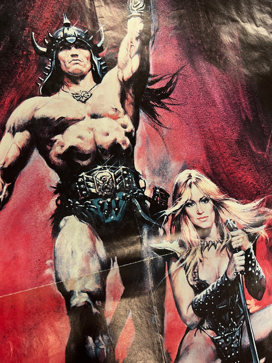 Conan The Barbarian Vintage Original Theater Poster