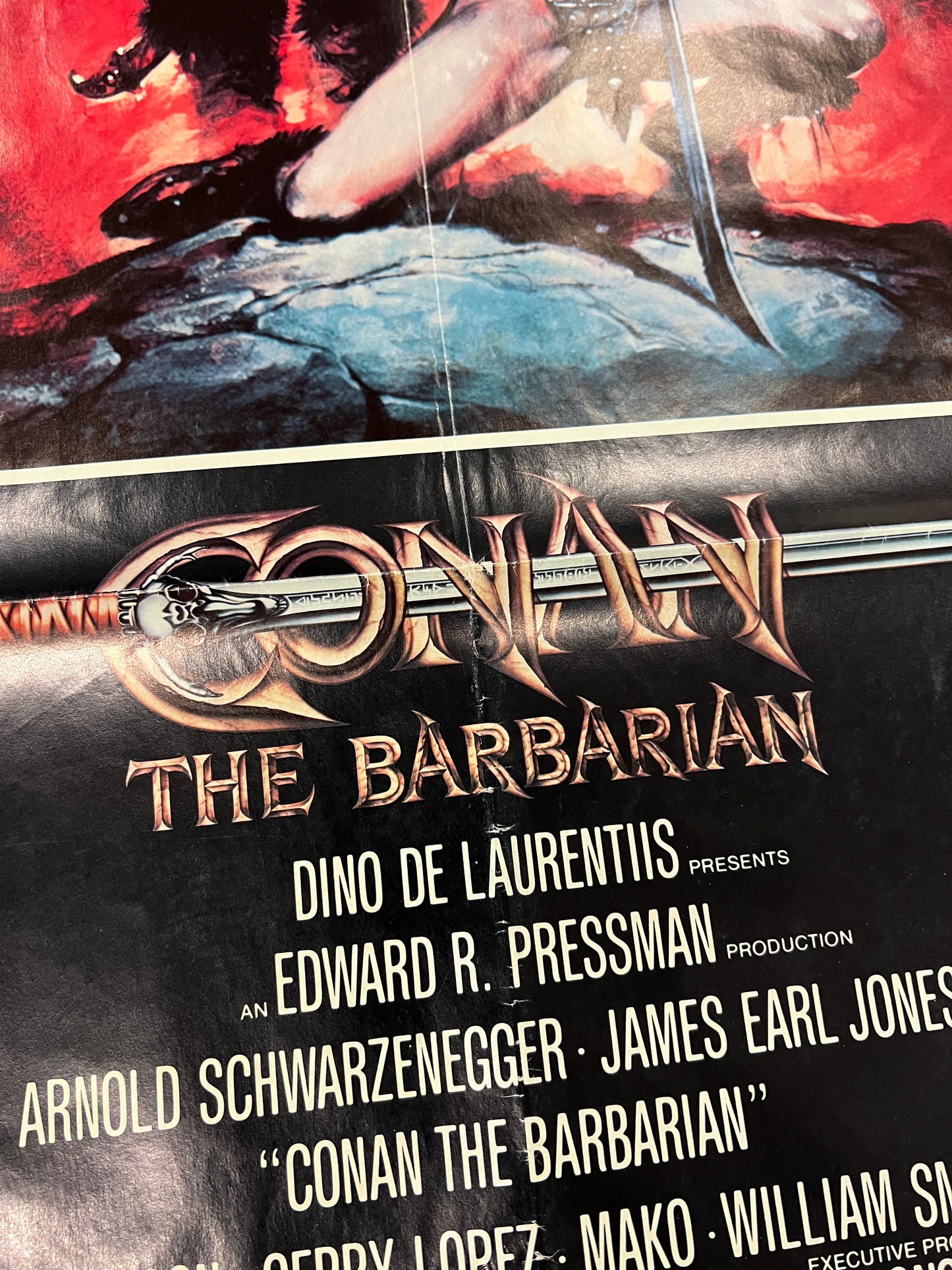 Conan The Barbarian Vintage Original Theater Poster
